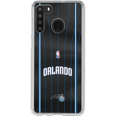 NBA Orlando Magic Jersey Galaxy A21 Clear Case