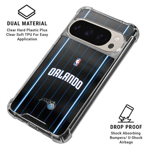 NBA Orlando Magic Jersey Google Pixel 9 Pro XL Clear Case