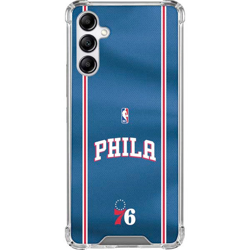 NBA Philadelphia 76ers Jersey Galaxy A14 5G Clear Case