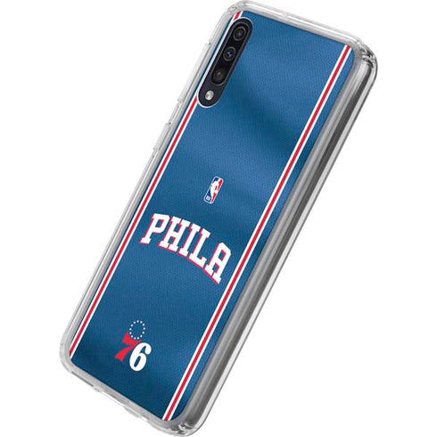 NBA Philadelphia 76ers Jersey Galaxy A50 Clear Case