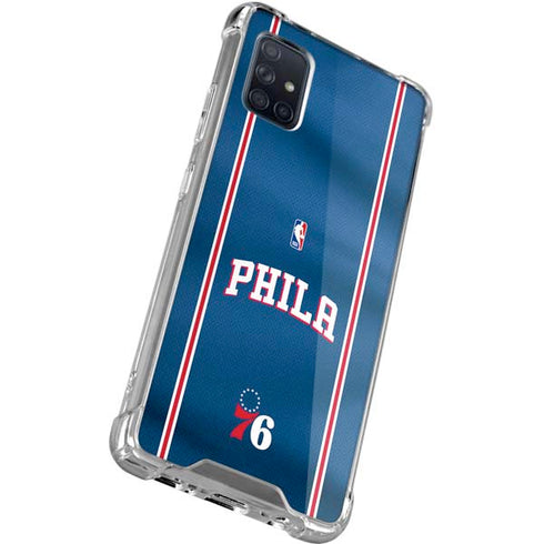 NBA Philadelphia 76ers Jersey Galaxy A51 5G Clear Case