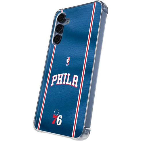 NBA Philadelphia 76ers Jersey Galaxy A55 5G Clear Case