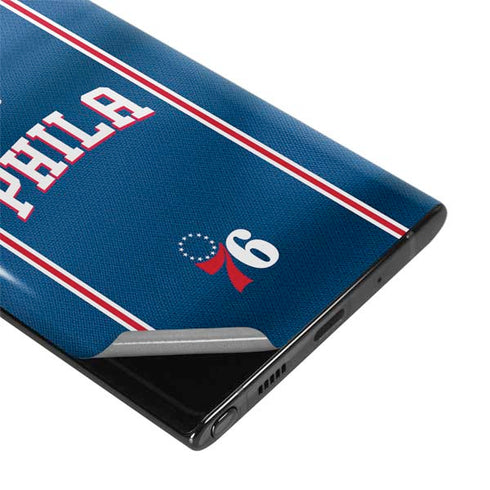 NBA Philadelphia 76ers Jersey Galaxy Note 10 Skin