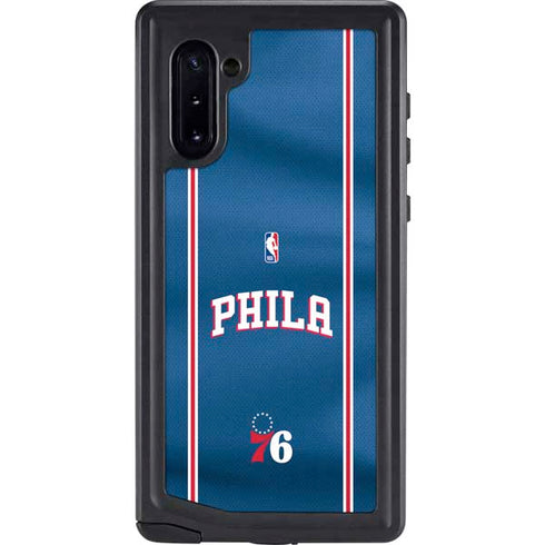 NBA Philadelphia 76ers Jersey Galaxy Note 10 Waterproof Case