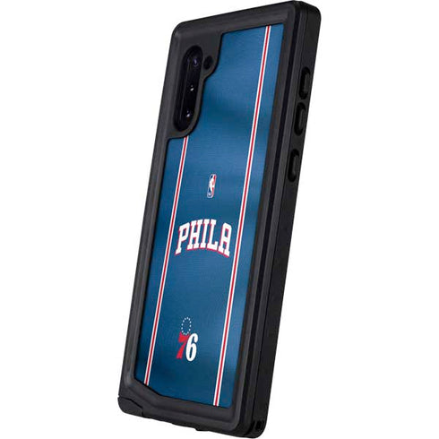 NBA Philadelphia 76ers Jersey Galaxy Note 10 Waterproof Case