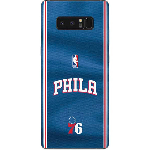 NBA Philadelphia 76ers Jersey Galaxy Note 8 Skin