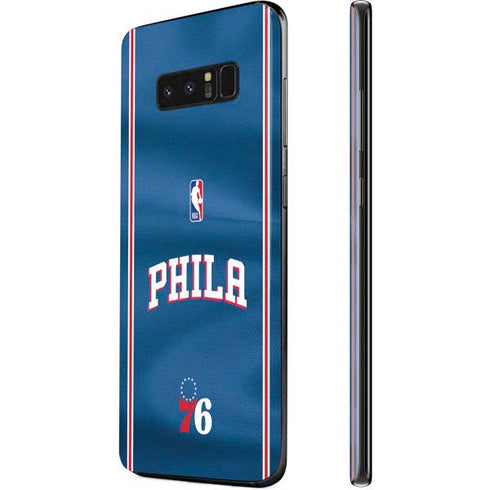 NBA Philadelphia 76ers Jersey Galaxy Note 8 Skin