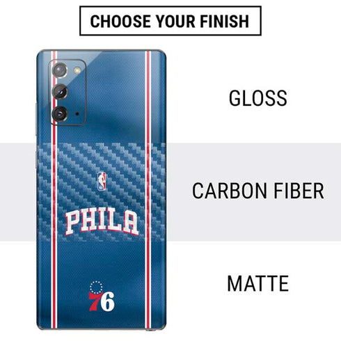 NBA Philadelphia 76ers Jersey Galaxy Note20 5G Skin