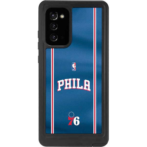 NBA Philadelphia 76ers Jersey Galaxy Note20 5G Waterproof Case