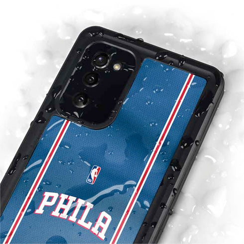 NBA Philadelphia 76ers Jersey Galaxy Note20 5G Waterproof Case