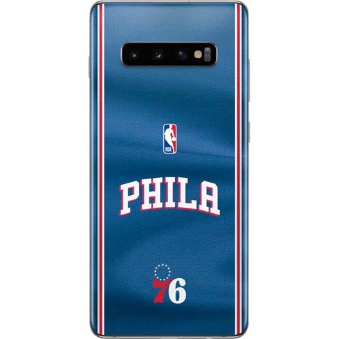 NBA Philadelphia 76ers Jersey Galaxy S10 Plus Skin