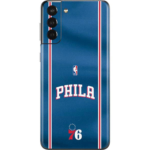 NBA Philadelphia 76ers Jersey Galaxy S21 Plus 5G Skin