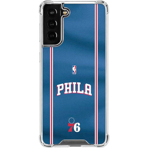 NBA Philadelphia 76ers Jersey Galaxy S22 Plus Clear Case