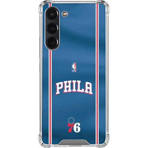 NBA Philadelphia 76ers Jersey Galaxy S23 FE Clear Case