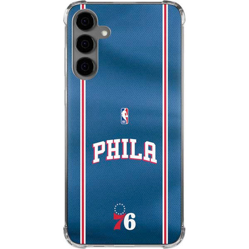 NBA Philadelphia 76ers Jersey Galaxy S24 Plus Clear Case