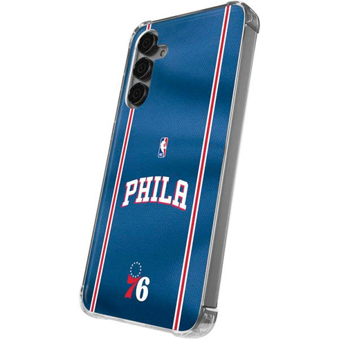 NBA Philadelphia 76ers Jersey Galaxy S24 Plus Clear Case