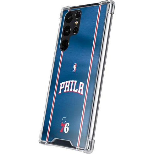 NBA Philadelphia 76ers Jersey Galaxy S24 Ultra Clear Case