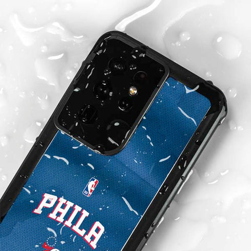 NBA Philadelphia 76ers Jersey Galaxy S24 Ultra Waterproof Case