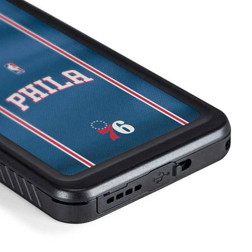 NBA Philadelphia 76ers Jersey Galaxy S24 Waterproof Case