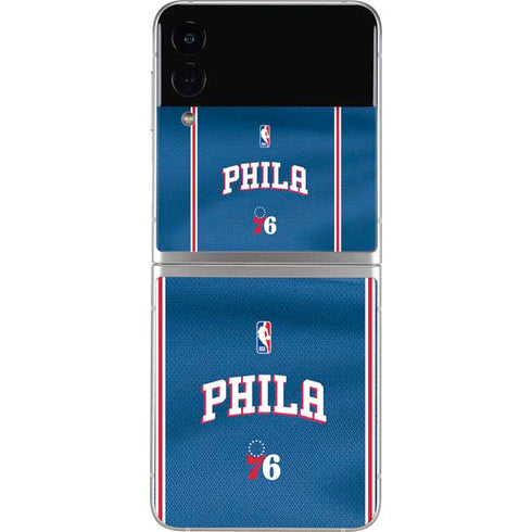 NBA Philadelphia 76ers Jersey Galaxy Z Flip3 5G Skin