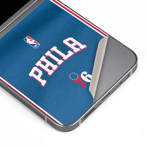 NBA Philadelphia 76ers Jersey Galaxy Z Flip6 Skin
