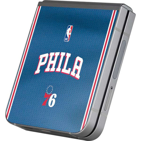 NBA Philadelphia 76ers Jersey Galaxy Z Flip6 Skin