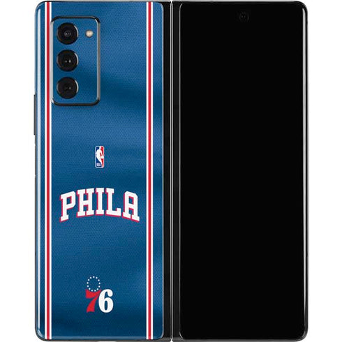 NBA Philadelphia 76ers Jersey Galaxy Z Fold2 5G Skin