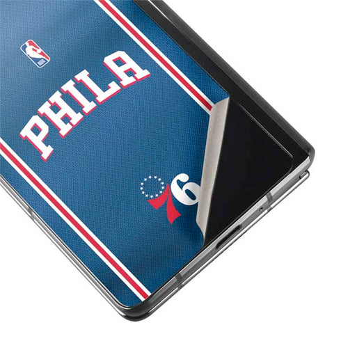 NBA Philadelphia 76ers Jersey Galaxy Z Fold2 5G Skin