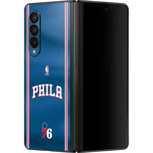 NBA Philadelphia 76ers Jersey Galaxy Z Fold3 5G Skin
