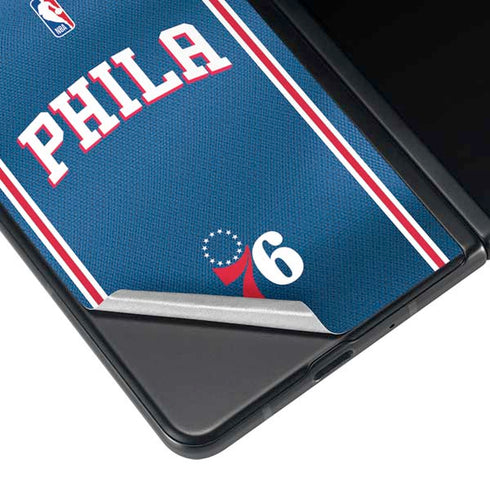 NBA Philadelphia 76ers Jersey Galaxy Z Fold3 5G Skin