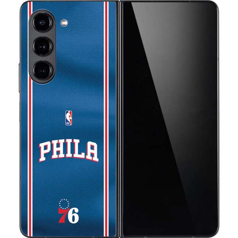 NBA Philadelphia 76ers Jersey Galaxy Z Fold5 5G Skin