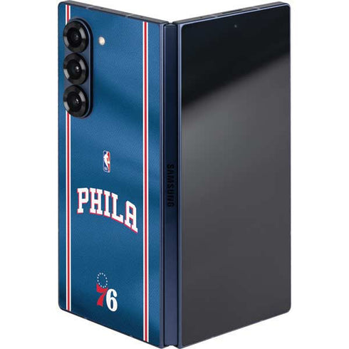 NBA Philadelphia 76ers Jersey Galaxy Z Fold6 Skin