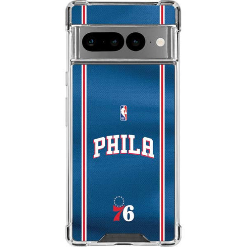 NBA Philadelphia 76ers Jersey Google Pixel 7 Pro Clear Case