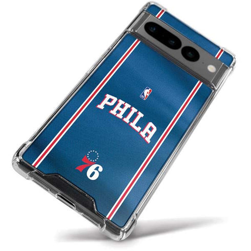 NBA Philadelphia 76ers Jersey Google Pixel 7 Pro Clear Case