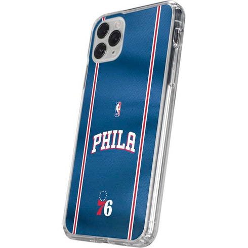 NBA Philadelphia 76ers Jersey iPhone 11 Pro Clear Case