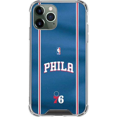 NBA Philadelphia 76ers Jersey iPhone 11 Pro Max Clear Case