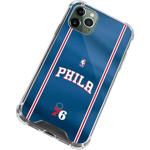 NBA Philadelphia 76ers Jersey iPhone 11 Pro Max Clear Case