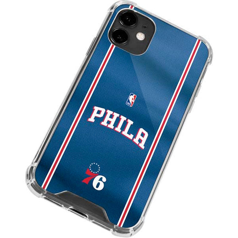 NBA Philadelphia 76ers Jersey iPhone 12 Clear Case