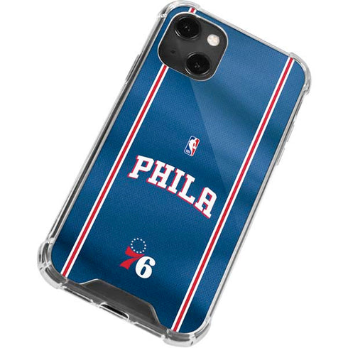 NBA Philadelphia 76ers Jersey iPhone 13 Mini Clear Case
