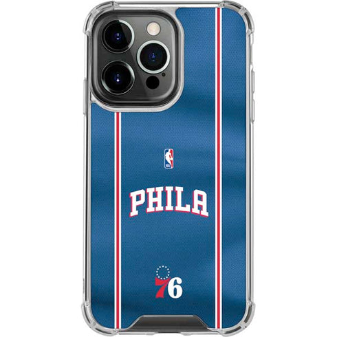 NBA Philadelphia 76ers Jersey iPhone 13 Pro Clear Case