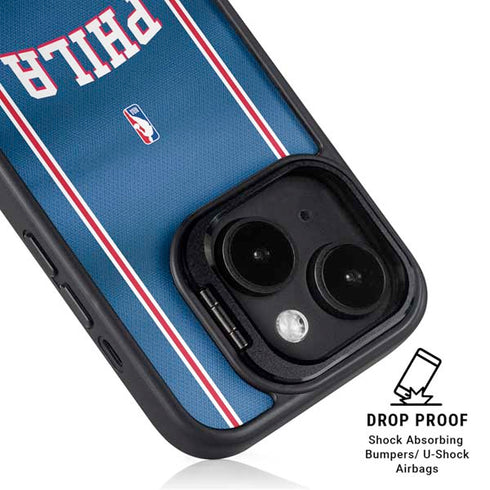 NBA Philadelphia 76ers Jersey iPhone 14 Plus Kickstand Case