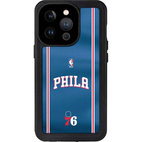 NBA Philadelphia 76ers Jersey iPhone 14 Pro Waterproof Case