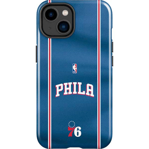 NBA Philadelphia 76ers Jersey iPhone 15 Impact Case