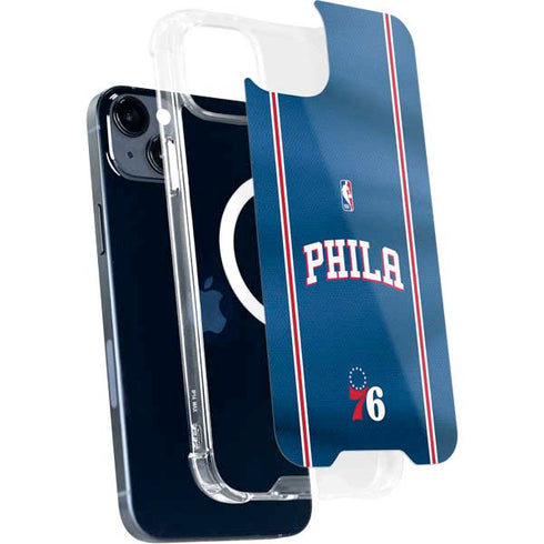 NBA Philadelphia 76ers Jersey iPhone 15 Plus MagSafe Case