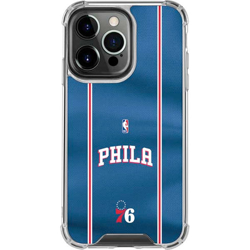 NBA Philadelphia 76ers Jersey iPhone 15 Pro Clear Case
