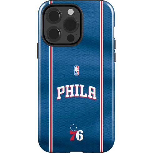NBA Philadelphia 76ers Jersey iPhone 15 Pro Impact Case