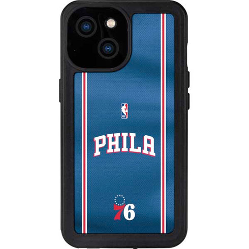 NBA Philadelphia 76ers Jersey iPhone 15 Waterproof Case