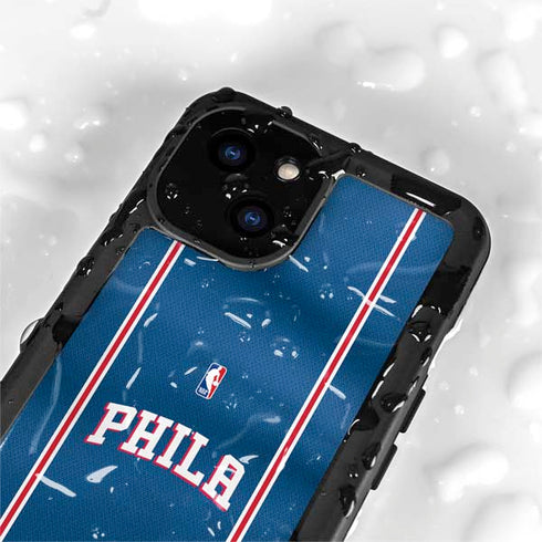 NBA Philadelphia 76ers Jersey iPhone 15 Waterproof Case