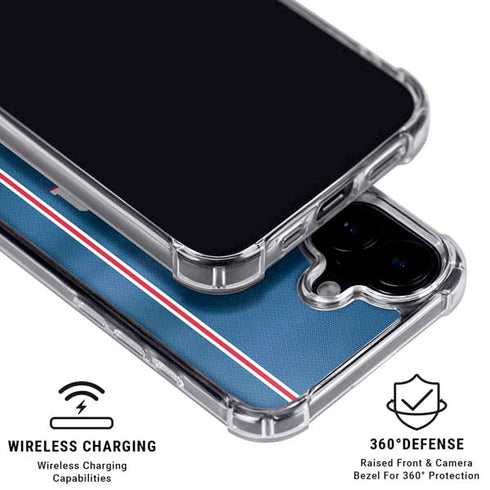 NBA Philadelphia 76ers Jersey iPhone 16 Clear Case