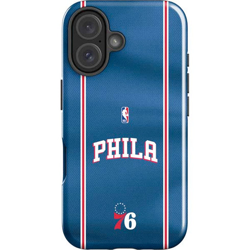 NBA Philadelphia 76ers Jersey iPhone 16 Impact Case